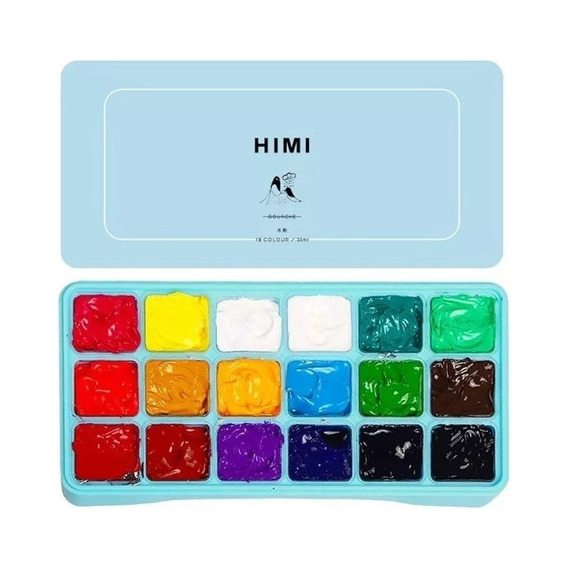 Miya Himi Gouache Paint Set 18 Colores En 30 Ml