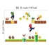 Schwartscount - Calcomanías De Pared De Super Mario Brothers, Calcomanías De Pared De Vinilo Super Mario, Construye Una Escena, Decoración De Pared Mural Para Habitación De Niños, Adhesivo Removible