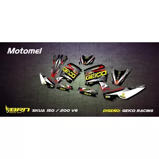 Kit Calcos - Gráfica Motomel Skua 150/200 V6 Brn Diseño 