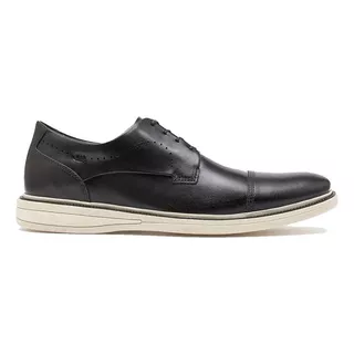 Sapato Derby Cap Toe Democrata Metropolitan Metropolitan Bay 273101 De  Couro Preto Design Liso 41 Br Para Adultos - Masculino