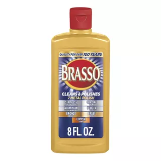 Crema Brasso Pulitura Metal Importado Cobre Acero 