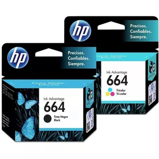 Cartuchos Originales Hp 664 Negro + Color 3775 3785 3787