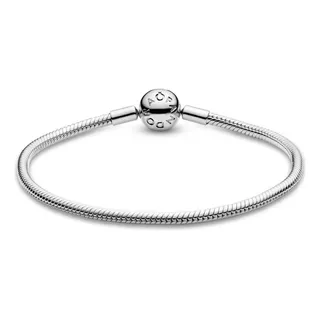 Pulsera Pandora Flexible Cierre Rendondo Plata Ale 925