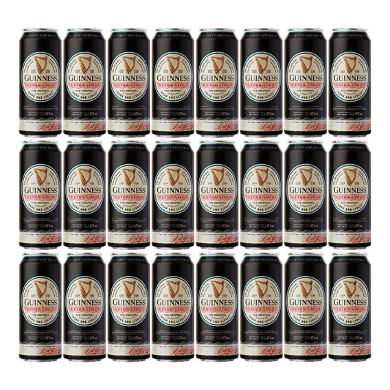 Cerveza Guinness Extra Stout 473 Ml Pack X24 - Fullescabio