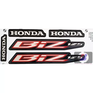 Kit Adesivo Jogo Faixas Honda Biz 125 2014 Es Preta
