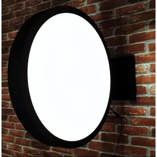 Luminoso Dupla Face 50cm Uso Externo Ou Interno Em Branco