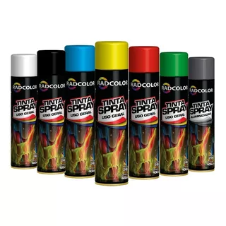 Tinta Spray Todas As Cores Caixa 6 Un Uso Geral E Automotivo