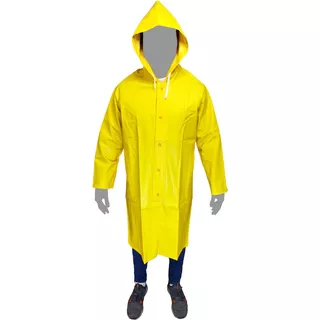 Impermeable Tipo Gabán. 300mc, Color Amarillo.