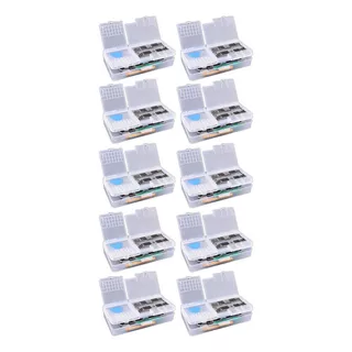 10 Cajas Plastica Celular Organizador Apilable Placa Ss001a