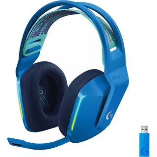 Audífonos Gamer Inalámbricos Logitech G Series G733 Azul Con Luz  Rgb Led