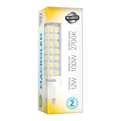 Lampara G9 De Led 12w Alta Potencia Luz 220v Luz Desing