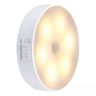Luminária De Emergência Home & More Luminárias Led S/ Fio Com Sensor Presença Usb Recarregáveis Led Com Bateria Recarregável 5 W Branca