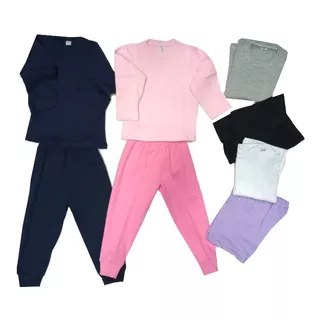 Pijamas Para Chicos Algodón  M/larga Talles 2 Al 18 Pack X 3