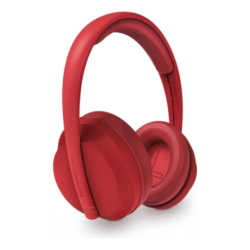 Audifono Energy System Hoshi Eco - Auriculares Bluetooth Red Color De La Luz Rojo