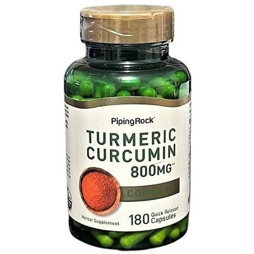 Turmeric Curcumin 800 Mg X 180 Caps. Piping Rock