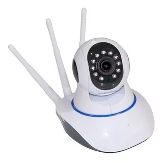 Camera De Segurança Ip Wifi Onvif Visão Noturna 355º Cor Branco