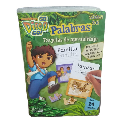 Go Diego Go. Palabras Y Tarjetas De Aprendizaje, De #n/a. Editorial Norma, Tapa Blanda En Español