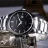 Relojes de cuarzo Curren Classic para hombre, color plata y negro