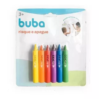 Giz De Banheiro Colorido Risque E Apague Infantil Buba Baby