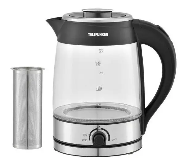 Pava Eléctrica Telefunken Pe800 Jarra Vidrio 1.8lt Mate Cafe
