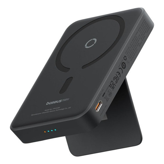 Baseus Magpro 20w Power Bank Inalambrico Magnético 5000mah Color Negro