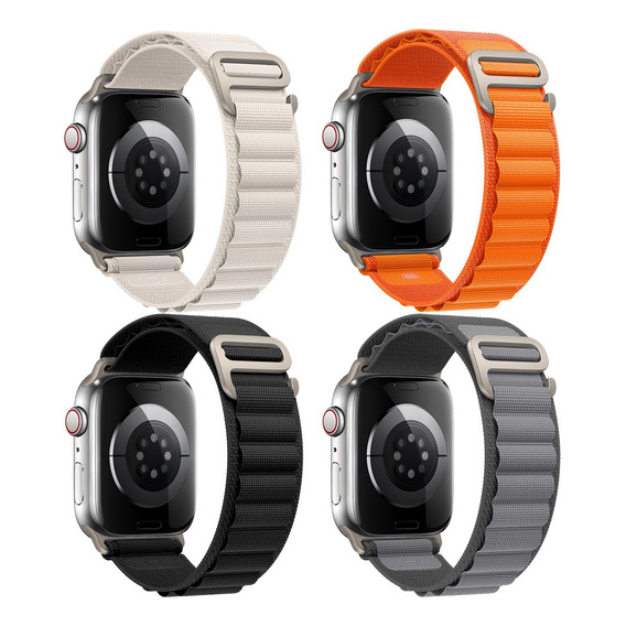 4 Correas Para Apple Watch Series Ultra 8 7 Se 5 Alpine Loop