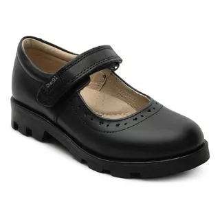 Zapatos Escolares Casuales Dama Piel Dogi Negro 22-26