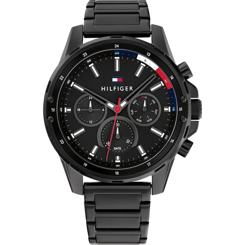 Reloj Tommy Hilfiger 1791935 Hombre Ct Color de la malla Negro Color del bisel Negro Color del fondo Negro