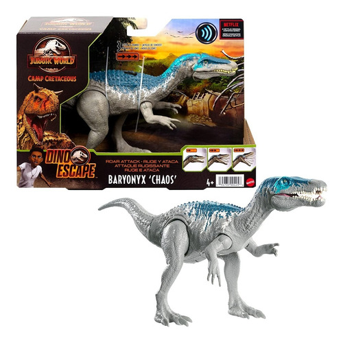 Jurassic World Baryonyx Chaos 3 Niveles De Sonidos Mattel