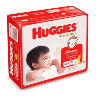 Pañales Huggies Natural Care Sin Género Xg