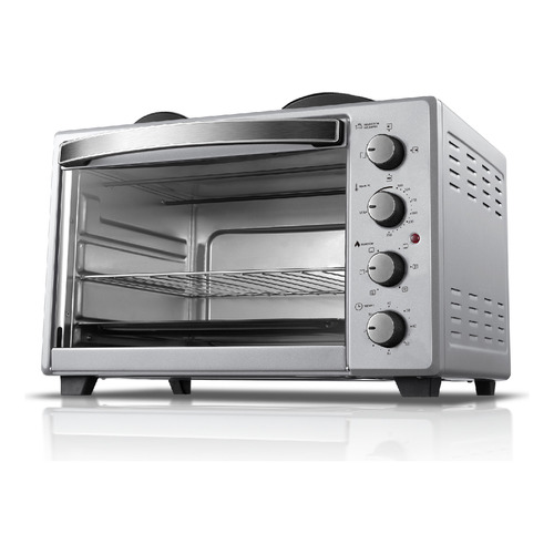 Horno Electrico Daewoo Dw-5094ca 55 Con Anafe Silver 41 Ltu Color Plateado