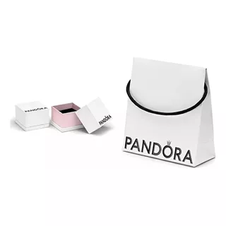Caja Y Bolsa Pandora Kit De Regalo Charm Anillos Pendientes