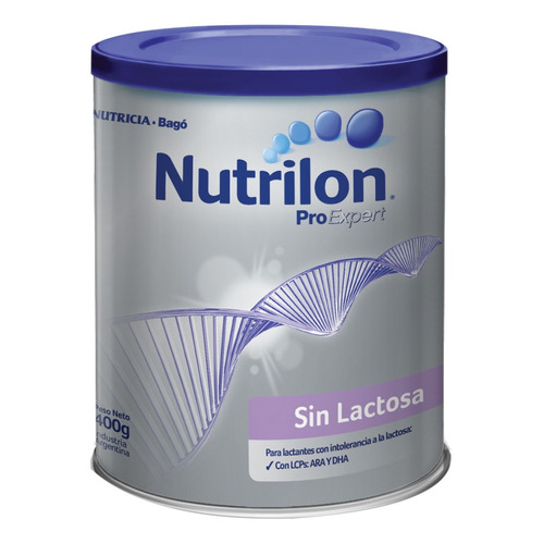 Leche de fórmula en polvo Nutricia Nutrilon Proexpert sin Lactosa en lata de 1 de 400g a partir de los 0 meses