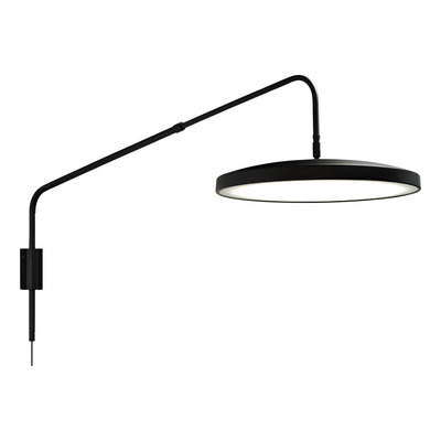 Aplique Diseño Iris Led Con Brazo Regulable Y Cable 30w Nk 