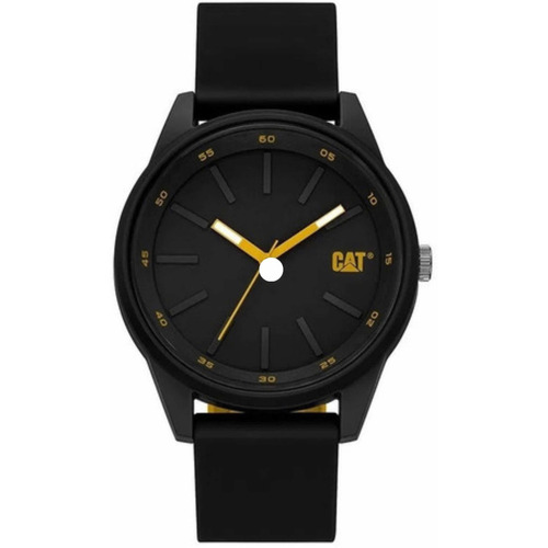 Reloj pulsera CAT Insignia con correa de silicona color negro
