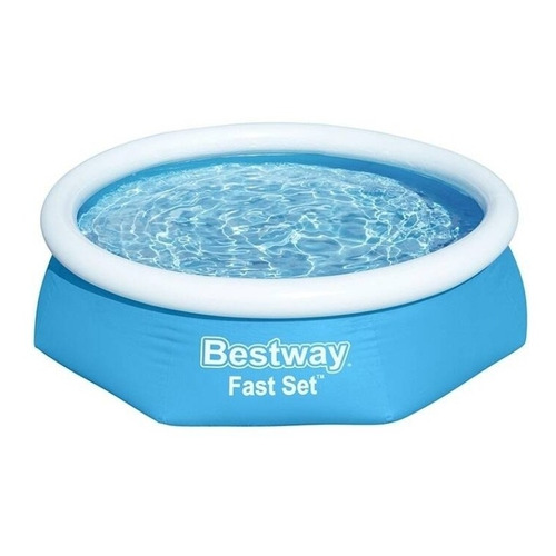 Pileta Inflable Redonda Bestway Fast Set 57450 De 2.44m X 61