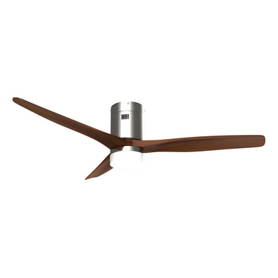 Ventilador De Techo Smart Wifi Aruba Acero Walnut C/ Luz