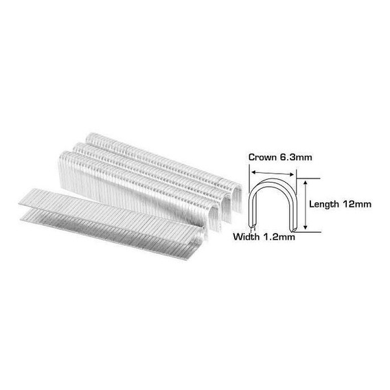 Grapa Redonda 12mm Total C/1000pzas Tht39124