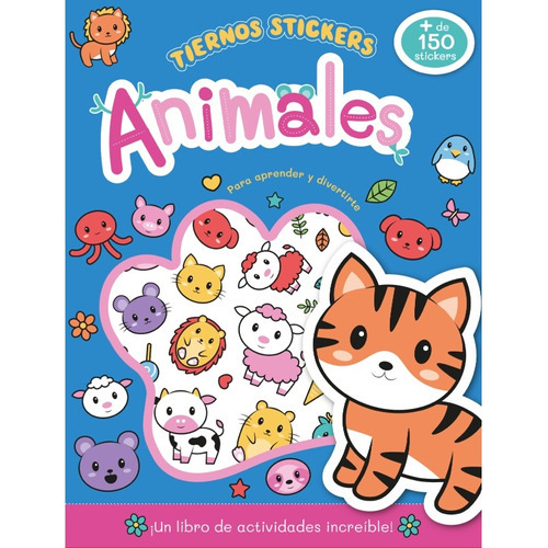 Tiernos Stickers Animales, De Bethany Carr. Editorial Vr Editoras, Tapa Blanda En Español, 1