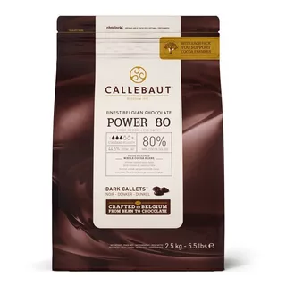 Chocolate Amargo 80% Callebaut Bolsa 2,5kg.