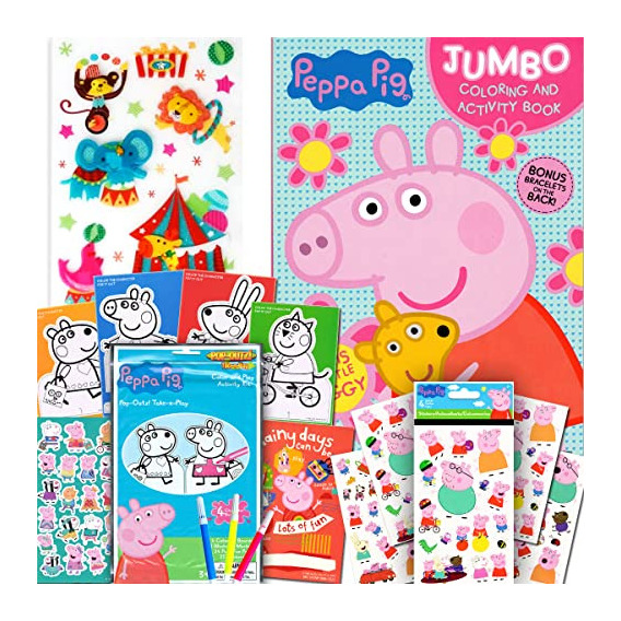 Paquete De Libros Para Colorear Y Actividades De Peppa Pig