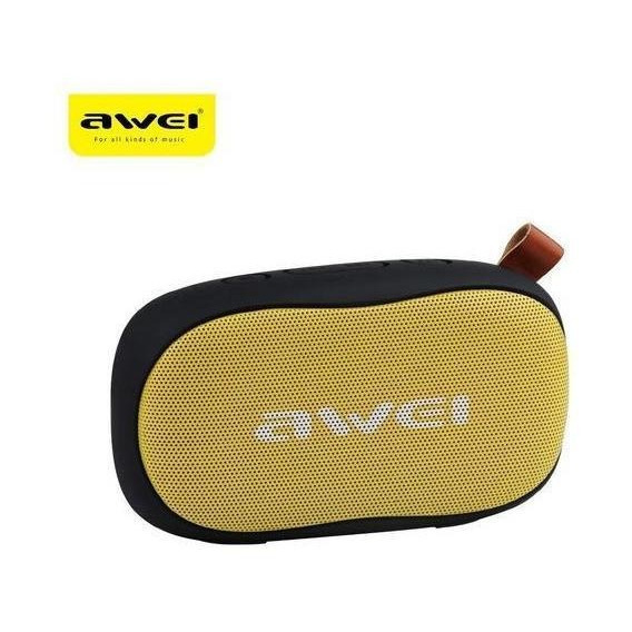 Altavoz Awei Y900 Inalámbrico Bluetooth Portátil Poderoso Color Amarillo