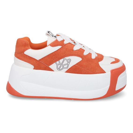 Zapatilla Plataforma Naranja C7325