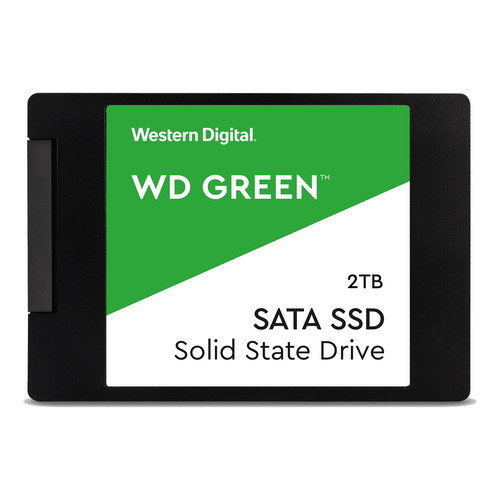 Disco sólido SSD interno Western Digital WD Green WDS200T2G0A 2TB negro