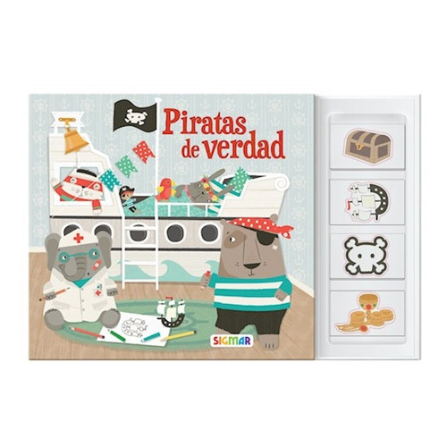 Piratas De Verdad Libro Con Figuras Imantadas Sigmar