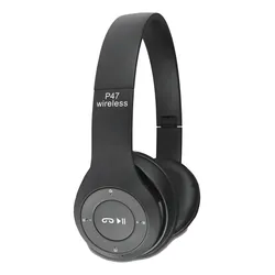 Fone P47 Dobravél Sem Fio Infantil Coloridos Bluetooth Cor Preto no Mercado Livre com oferta e cupom de desconto