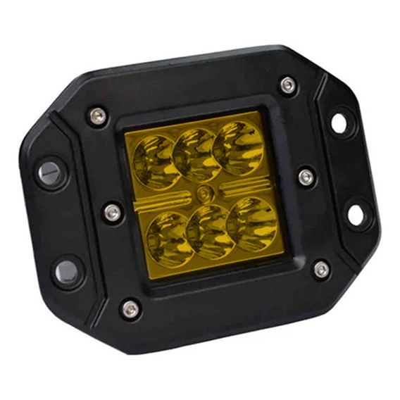 Faro Neblinero Cubo 6 Led - Auto Moto Camioneta  18w - 12/24