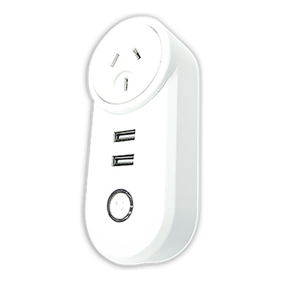 Adaptador Enchufe Prolongador Usb Doble 2.4a Smart Tbcin