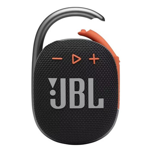 Bocina JBL Clip 4 JBLCLIP4 portátil con bluetooth waterproof negra y naranja 