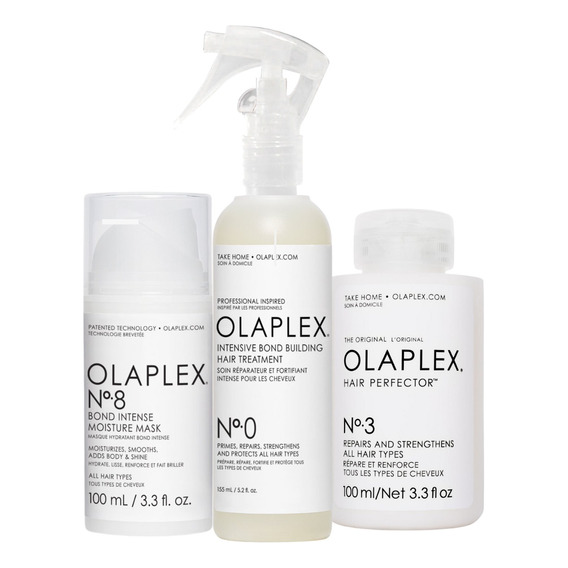 Kit Tratamiento Cabello Olaplex No.0 Con No.3 Y No.8